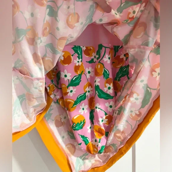 ๐ Draper James x Lands End pink orange blossom swim dress size 2 - Picture 4 of 6